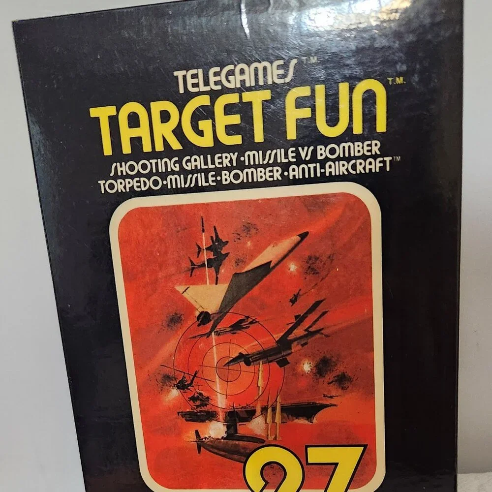 Vintage Video Game Target Fun Atari 2600, 1977 Sears Tele-Games Complete Box